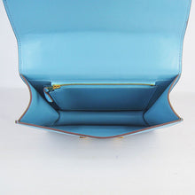 Load image into Gallery viewer, Hermes Constance Cowskin Leather Bag H017 light blue golden