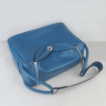 Load image into Gallery viewer, Hermes Lindy 34cm handbag 6208 blue Silver