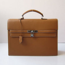 Load image into Gallery viewer, Hermes Briefcases H269 Briefcase Cow Leather Coffee Bag
