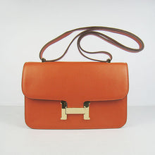 Load image into Gallery viewer, Hermes calf Leather Message Bag H020 orange golden