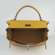 Load image into Gallery viewer, Hermes Kelly 32cm Togo Leather Handbag 6108 Yellow Silve