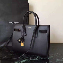Load image into Gallery viewer, Yves Saint Laurent Small Sac De Jour Bag In Black Leather