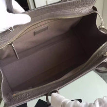 Load image into Gallery viewer, Yves Saint Laurent Medium Rive Gauche Bag In Grey Crocodile Leather