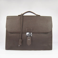 Load image into Gallery viewer, Hermes Briefcases 2813 Unisex Briefcase Coffee