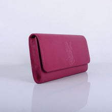 Load image into Gallery viewer, Yves Saint Laurent Lady Lambskin Leather Purse Rose Red 39321