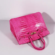 Load image into Gallery viewer, Hermes Birkin 35cm Crocodile Leather Handbag Rose Gold