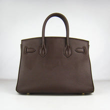 Load image into Gallery viewer, Hermes Birkin 30cm Togo Leather Handbags Dark Coffee Golden