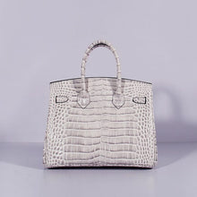 Load image into Gallery viewer, Hermes Birkin 30cm Crocodile Leather Bag With Strap Himalaya Gold
