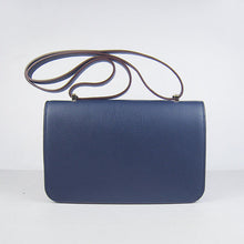 Load image into Gallery viewer, Hermes Calf Leather Message Bag H020 Dark Blue Golden