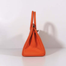 Load image into Gallery viewer, Hermes 30cm Birkin Bag Togo Leather with Strap Orange Gold