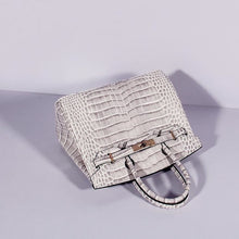 Load image into Gallery viewer, Hermes Birkin 30cm Crocodile Leather Bag With Strap Himalaya Gold