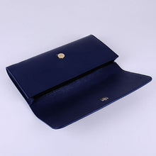 Load image into Gallery viewer, Yves Saint Laurent Lady Lambskin Leather Purse Sapphire Blue 39321