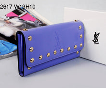 Load image into Gallery viewer, Yves Saint Laurent Flap Wallet Purple 2671