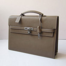 Load image into Gallery viewer, Hermes Briefcases H269 Unisex Grey Handbag