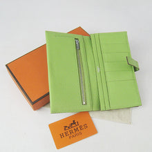 Load image into Gallery viewer, Hermes Wallet H015 Wallet Cow Leather Green