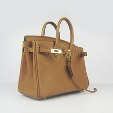 Load image into Gallery viewer, Hermes Birkin 25cm Handbag 6068 light coffee golden