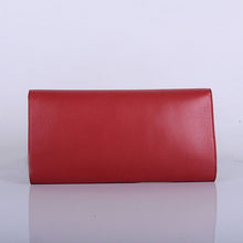 Load image into Gallery viewer, Yves Saint Laurent Lady Lambskin Leather Purse Red 39321