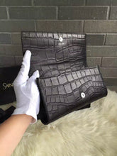 Load image into Gallery viewer, Yves Saint Laurent Crocodile Classic Monogramme Clutch