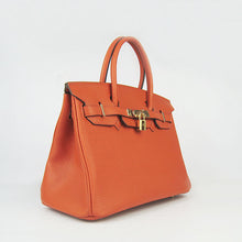 Load image into Gallery viewer, Hermes Birkin 30cm Togo Leather Handbags Orange Golden