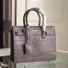 Load image into Gallery viewer, Yves Saint Laurent Nano Sac De Jour Croc Embossed Grey Bag