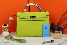 Load image into Gallery viewer, Hermes Kelly 32cm Epsom Leather Handbag Lemon Yellow