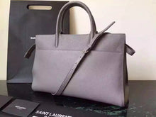 Load image into Gallery viewer, Yves Saint Laurent Medium Rive Gauche Bag In Grey Leather