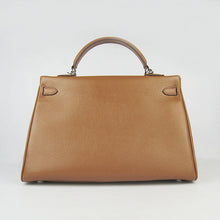 Load image into Gallery viewer, Hermes Kelly 35cm Togo Leather Handbag Light Coffee/Silver