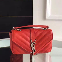 Load image into Gallery viewer, Yves Saint Laurent Baby Monogram Chain Bag In Red Goatskin
