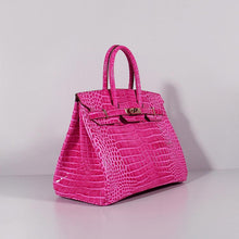 Load image into Gallery viewer, Hermes Birkin 35cm Crocodile Leather Handbag Rose Gold