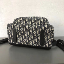 Load image into Gallery viewer, Dior Black Oblique Canvas Backpack