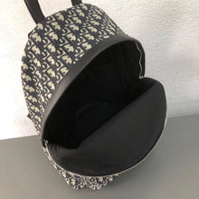 Load image into Gallery viewer, Dior Black Oblique Canvas Backpack