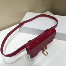 Load image into Gallery viewer, Dior Saddle Belt Bag In Red Patent Leather