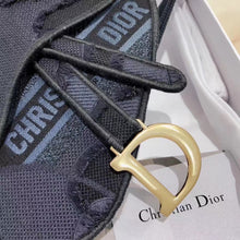 Load image into Gallery viewer, Dior Saddle Pouch Belt Bag In Blue Camouflage Canvas