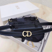 Load image into Gallery viewer, Dior Saddle Pouch Belt Bag In Blue Camouflage Canvas