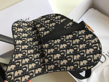 Load image into Gallery viewer, Dior Saddle Belt Bag In Blue Oblique Canvas