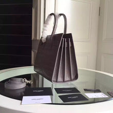 Load image into Gallery viewer, Yves Saint Laurent Baby Sac De Jour Croc Embossed Grey Bag