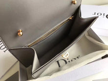 Load image into Gallery viewer, Dior Cest Dior Flap Bag In Grey Calfskin