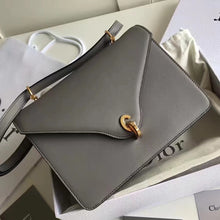 Load image into Gallery viewer, Dior Cest Dior Flap Bag In Grey Calfskin