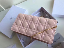 Load image into Gallery viewer, Dior Lady Dior Clutch With Chain In Pink Patent