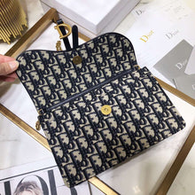 Load image into Gallery viewer, Dior Blue Oblique Saddle Chain Clutch