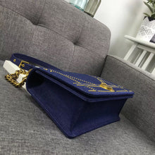 Load image into Gallery viewer, Dior Diorama Flap Bag In Denim And Studded
