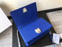 Load image into Gallery viewer, Dior Diorama Flap Bag In Blue Grained Calfskin