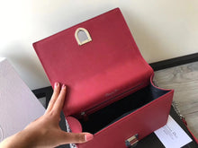Load image into Gallery viewer, Dior Diorama Flap Bag In Ruby Grained Calfskin