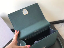 Load image into Gallery viewer, Dior Diorama Flap Bag In Green Grained Calfskin
