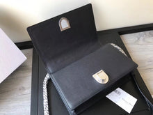 Load image into Gallery viewer, Dior Diorama Flap Bag In Black Grained Calfskin