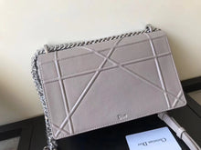 Load image into Gallery viewer, Dior Diorama Flap Bag In Pearl Grey Grained Calfskin
