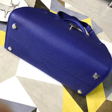 Load image into Gallery viewer, Dior Diorever Tote Bag In Blue Calfskin Leather