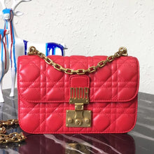 Load image into Gallery viewer, Dior Small Dioraddict Flap Bag In Cherry Lambskin