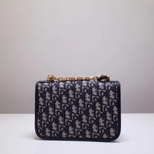 Load image into Gallery viewer, Dior Small Dioraddict Flap Bag In Blue Oblique Canvas