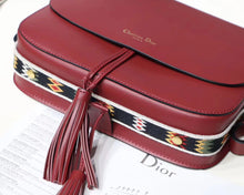 Load image into Gallery viewer, Dior Diorodeo Flap Bag In Red Calfskin